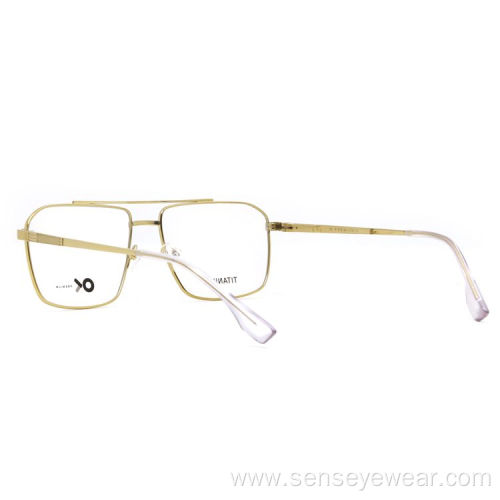 Square Premium Titanium Optical Frame For Men